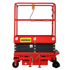 Best Driveable Personnel Lifts with Narrow Turning Radius Small 0.6 Wide Scissor Man Lift to Fit with Confined Spaces