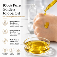 Huile de Jojoba Biologique de Qualité Cosmétique 1kg en Vrac Pressée à Froid, Huile Végétale pour Soins des Cheveux, de la Peau, du Visage et du Corps, Huile de Massage et de Parfum