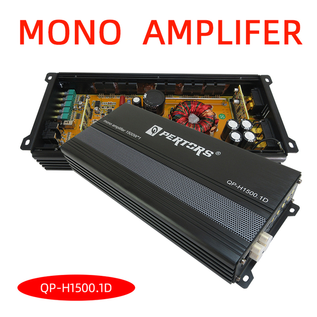 Car Audio Amplifier Mono Amplifier Class D 1500W *1ch Q-PERTORS Brand QP-H1500.1D