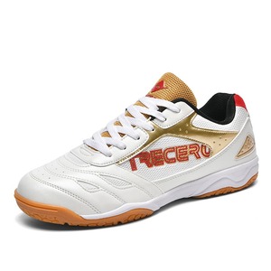 TRECERO Chaussures de sport unisexes en maille blanche et or, à lacets, semelle extérieure en caoutchouc antidérapante, respirantes pour l'été, semelle intermédiaire en EVA - Product Image 6