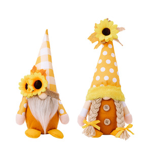 2024 Acción de Gracias transfronteriza girasol Rudolph peluche ventana decoración regalo muñeca OEM MOQ ODM decoraciones navideñas directas - Product Image 1