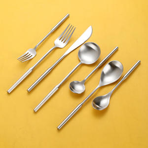 ชุดช้อนส้อมสแตนเลส Hoston 304 จำนวน 12 ชิ้น สไตล์นอร์ดิก มีดสเต็ก ส้อม ช้อน ผิวขัดเงา สีพื้น - Product Image 5