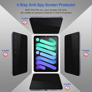 360 °   Protection d'écran anti-espion pour <span class=keywords><strong>iPad</strong></span> Mini 7ème génération (A17 <span class=keywords><strong>Pro</strong></span>) 2024 / Mini 6ème génération 8,3 pouces 2021, film en verre trempé - Product Image 2