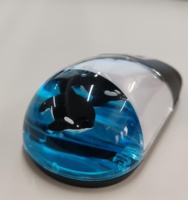 Souris sans fil populaire avec flotteur liquide personnalisable, piles AAA, USB 2.4Ghz