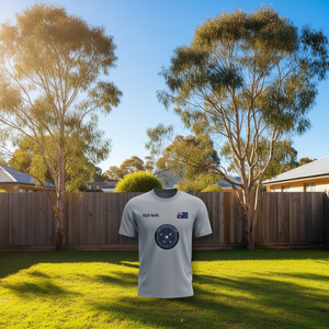 T-shirt personalizzata per il Giorno dell'Australia con bandiera australiana, croce del sud e design galattico – Abbigliamento per la festa del 26 gennaio - Product Image 3