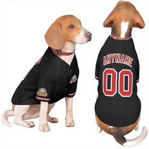 Maglia da Baseball Traspirante Personalizzata per Cani con Nome, Numero e Logo per Cani di Piccola Taglia - Magliette Personalizzate per Cani - Product Image 1