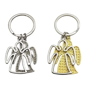 Personalised Baptism <strong>Gifts</strong> 3D Lucky <strong>Guardian</strong> <strong>Angel</strong> Metal Keyring - Product Image 2