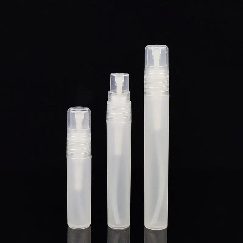 5ml 8ml 10ml boş mini uzun ince PP plastik sprey şişesi kalem