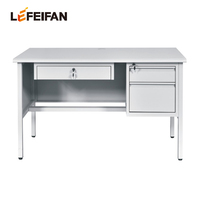 Meubles de bureau commerciaux modulaires modernes, bureau d'ordinateur en acier
