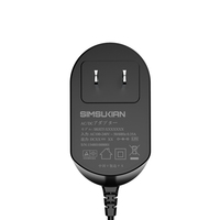 Adaptateur secteur universel noir pour chargeur mural 5V-24V 12W-24W 0.5A-3A 1.5A avec prise interchangeable AC/DC