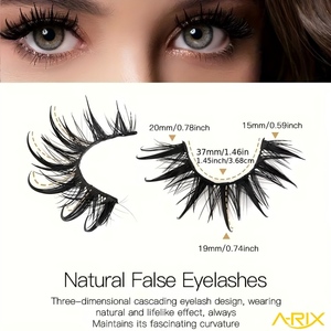 ขนตาปลอม A-RIX 7 คู่ แบบ Wet Look ขนมิ้งค์เทียม เนื้อฟูเป็นช่อ ดูเป็นธรรมชาติ ขนตาหนา ขายส่ง รับผลิตแบรนด์ส่วนตัว - Product Image 3