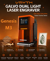 Graveur laser à fibre 3D dynamique 60W MOPA / 40W Diode, machine de marquage laser à double fibre, nouvelle machine portable de marquage profond sur table, facile à utiliser
