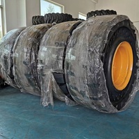 Geelanter 23.5-25 Diagonal-Vollgummireifen und Felge für Radlader Komatsu für Alle Jahreszeiten Neu Pannensicher