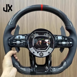 Volante de Fibra de Carbono para Automóvil <span class=keywords><strong>Mercedes</strong></span>-<span class=keywords><strong>Benz</strong></span> AMG C190 W117 W166 W177 W197 W205 W213 W216 W217 W218 W222 W253 W257 - Product Image 1