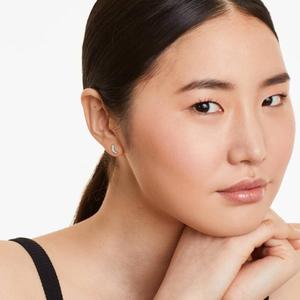 High Shine Premium 925 <b>Sterling</b> <b>Silver</b> Moissanite Diamond <b>Stud</b> Earrings Elegant Women's Fine Jewelry Wedding Anniversary Daily - Product Image 4