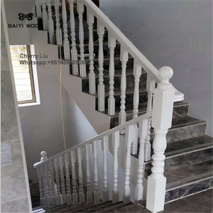 Coolsa — pilier d'<span class=keywords><strong>escalier</strong></span> en bois, tout nouveau design, installation facile, usine chinoise - Product Image 3