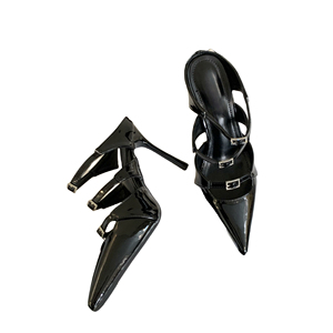 Nouvelles Chaussures à Talons Hauts pour Femme, Confortables et Sexy, Couleur Unie avec Boucle, Idéales pour Mariage, Collection Printemps-Automne - Product Image 6