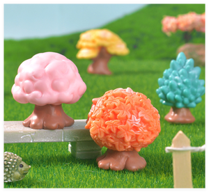 เครื่องประดับตั้งโต๊ะสำหรับตกแต่งเล็กๆของตกแต่งรูปปั้นนางฟ้าต้นไม้เรซินเทียมแบบจำลองต้นไม้ทรายขนาดเล็ก - Product Image 6