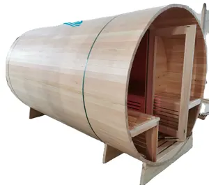 Aile ahşap açık varil buhar sauna odaları sauna ısıtıcı sauna varil geleneksel ahşap ev