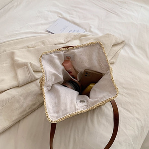 Grandi borse di paglia per le donne 2023 estate Hit Fashion borsa laterale a tracolla Lady Travel Beach borse e portamonete Totes femminili - Product Image 6