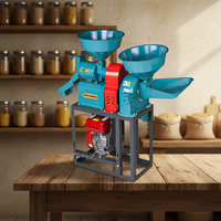 Nouvelle machine à décortiquer le riz électrique/diesel/essence automatique mini-commerciale pour la maison, moulin à céréales 150-300 kg/h