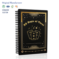 Journal de Tarot A5 33 Jours : Auto-découverte, Croissance Personnelle, Méditation, Approfondissement de vos Connaissances, Pratique Quotidienne, Reliure Spirale, PVC