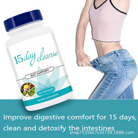 Capsules de gélules molles à base de plantes naturelles de haute qualité pour le soutien intestinal et la détoxification en 15 jours – Complément pour adultes