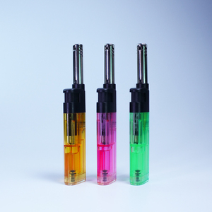 Briquet à gaz portable en plastique durable rechargeable au <span class=keywords><strong>butane</strong></span> électrique personnalisé pour le camping et la cuisine - Product Image 2