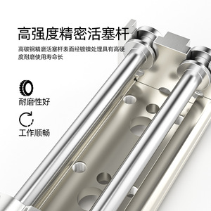 Cilindro Neumático Deslizante Tipo SMC MXQ8-10-20-30-40-50-AST-FRP Conexión Roscada Nuevo 8mm Ajuste de Amortiguación Delantero y Trasero - Product Image 1