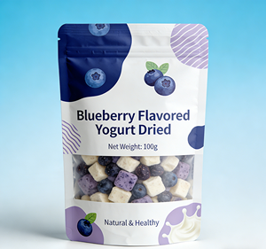 Offre Spéciale : Sachets Ziplock Personnalisables avec Votre Logo et Fenêtre Transparente, en Matériau <span class=keywords><strong>Alimentaire</strong></span>, Sachets en Aluminium pour Myrtilles, Yaourts et Croustilles - Product Image 1