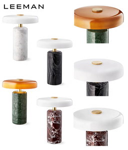 Aanraakbediening Creatieve Luxe Nachtkastje Marmeren Tafellamp Moderne Oplaadbare Stenen Woondecoratie Draadloze Tafellamp voor Bar Café - Product Image 4