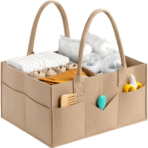 Grand Organisateur Portable pour Couches de Bébé avec Poignée, Panier de Rangement pour Couches, Organisateur de Couches pour Bébé - Product Image 3