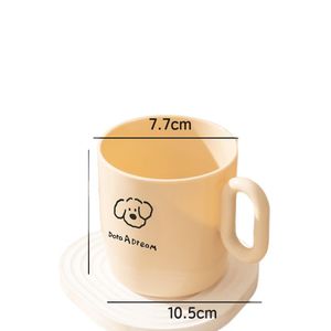 DotaAdream Puppy Mouthwash Cup 300ml Cartoon Design For Kids Students <b>Toothbrush</b> <b>Holder</b> - Product Image 5