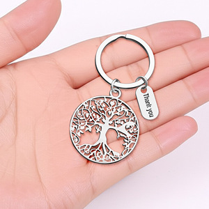 Porte-clés Arbre de Vie « Merci » – Cadeau de Thanksgiving, Fête des Pères, Fête des Enseignants, Remise de Diplôme – Porte-bonheur pour clés de voiture - Product Image 3