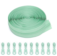 # 3 Fermetures éclair en nylon en spirale, longues, continues, avec curseurs, pour sacs de vêtements, accessoires de couture, couleur personnalisée