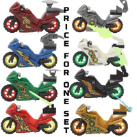 Ensemble de blocs de construction de moto, mini briques assorties, kit de modèle de moto de course ou de police, cadeau éducatif DIY STEM pour garçons
