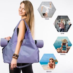 Sacs et sacoches de yoga gratuits pour femmes, sac de transport imperméable pour tapis de yoga, sac de sport à bandoulière - Product Image 2