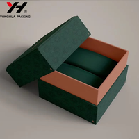 Boîte à bijoux en carton rigide personnalisée pour boucles d'oreilles bracelet collier laminage brillant feuille d'or pour emballage affichage du logo