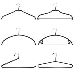 Home Dorm Metall Kleiderbügel rutsch festes Design Robust für Schal Mäntel Hemden Platzsparender Schrank Erwachsene Kinder Kleiderbügel - Product Image 6