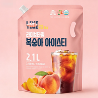 Live Time Koreaanse Perzik IJsthee Verfrissende Fruit- en Groentensapdrank Zoete Zomerdrank Groothandel Leverancier