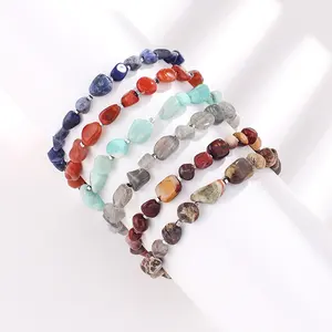 Hight Quality Natural Stone Bracelets Elastic Gemstone Bead for Women Jewelry Making