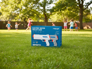 Pistola de agua eléctrica Gubao con carcasa de plástico, en caja de color, juguete para jugar al aire libre. - Product Image 2