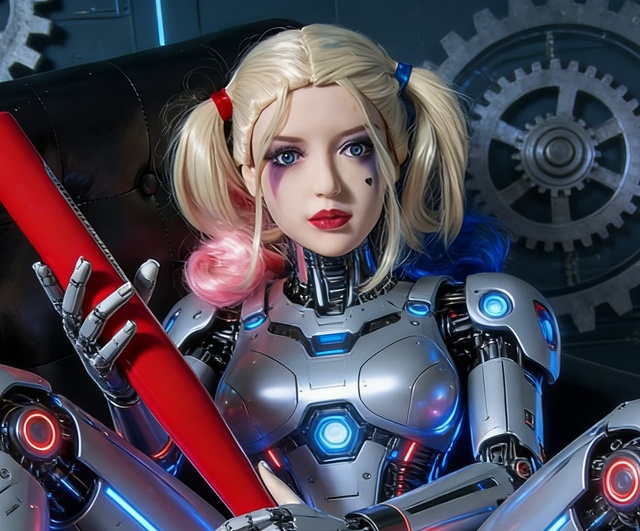 The Beautiful New Intelligent AI Robot Is Suitable for Family Companionship and Workplace Experiences.