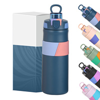 Taza rectangular de acero inoxidable 316 con boca de copa redondeada diseñada para niños