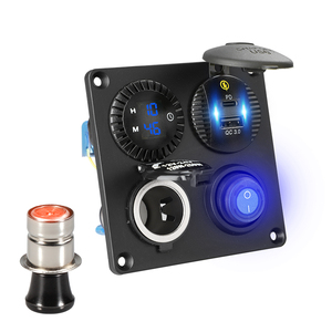 Nhà máy thuốc lá nhẹ hơn ổ cắm 12V Rocker chuyển sạc Bảng điều chỉnh 4.2A bảng chuyển đổi 12V - Product Image 4