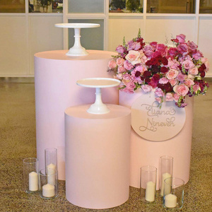 Màu Hồng Acrylic Vòng Risers Lucite Sự Kiện Hiển Thị Acrylic Bệ Đám Cưới - Product Image 3