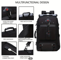 Sac à dos de voyage 2 en 1 avec système de compression sous vide, sac à bagages extensible pour les vacances et les voyages d'affaires