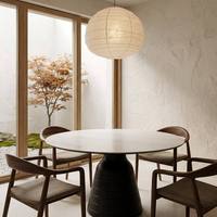 Table à manger extensible en pierre frittée, directement de l'usine, ronde, pour petit appartement