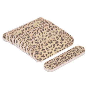 Free Sample Custom Design 150/150 Grit Manicure Emery Board 6cm Mini Nail File Custom Logo Disposable Small Wood Nail File