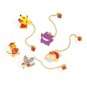 Broche Pokémon Série Nouvel An Personnalité Créative Dessin Animé, Badge Métallique Psyduck Gengar, <span class=keywords><strong>Accessoire</strong></span> Gravé Numérique - Product Image 5